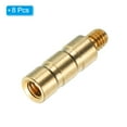thumbnail image 3 of Inserto de flecha de arquería de 50 granos, paquete de 8 insertos de tornillo de cobre latón para flechas de carbono de .244/ 6.2mm, 3 of 6