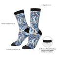 thumbnail image 6 of Honeii Paisley Floral Branches Print Adult Socks,Crew Socks,Casual Calf Socks,Daily Wear Socks for Men & Women, Perfect for Sports, Casual and Everyday Use, 6 of 6