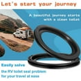 thumbnail image 3 of NATEFEMIN RV Toilet Seal Gasket Replacement for Dometic 300 310 320 Models Direct Fit Rubber Material Convenient, 3 of 10
