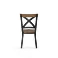 thumbnail image 4 of Amisco Jasper Dining Chair - Light Brown Distressed Wood / Black Metal, 4 of 9