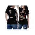 thumbnail image 3 of Liberty Wear Women's Devilish Vixen Embellished Short Sleeve Tee - Black (XL), 3 of 3