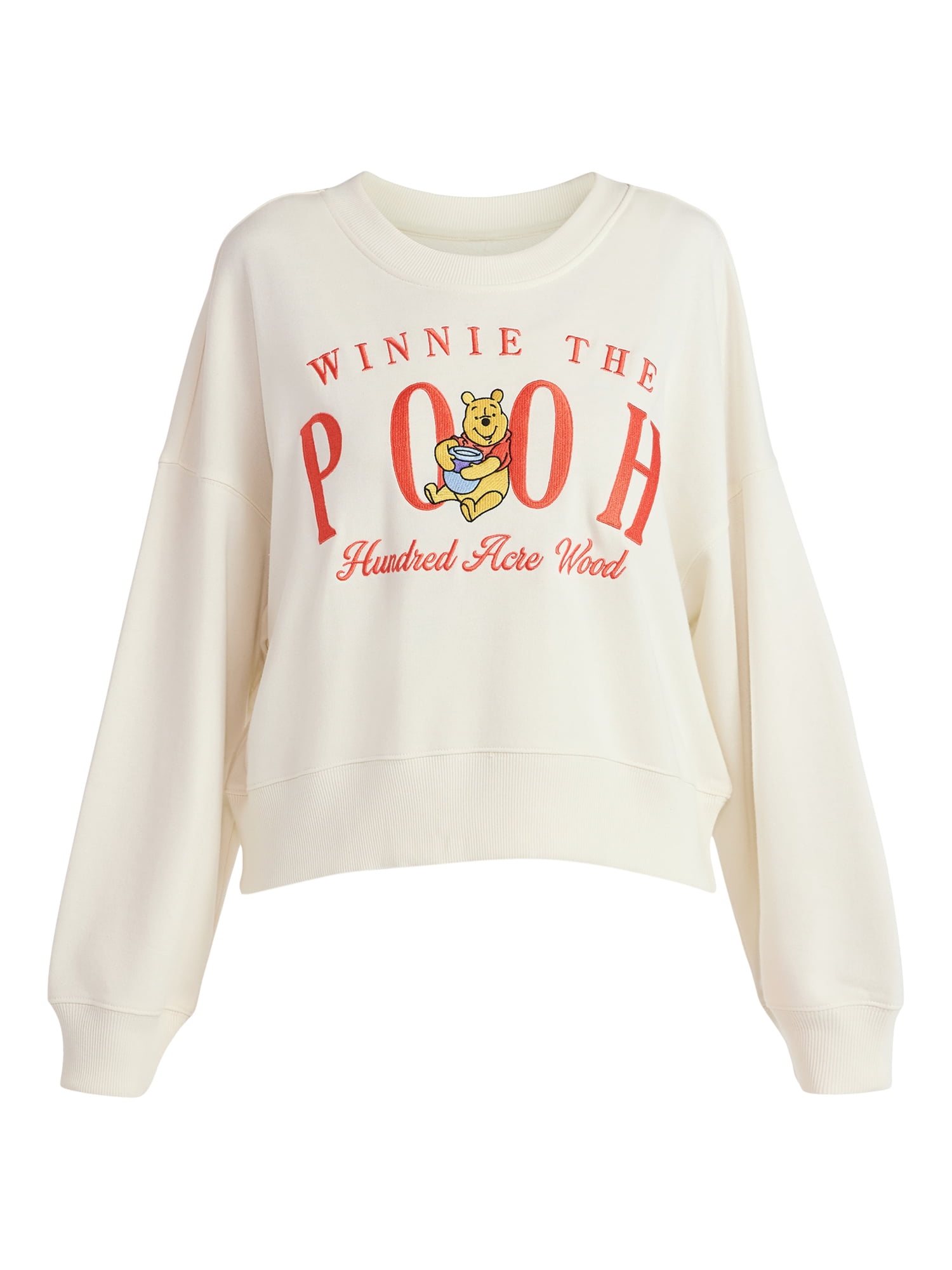 Winnie the Pooh Women’s Cropped Boxy Sweatshirt, Sizes XXS-XXL