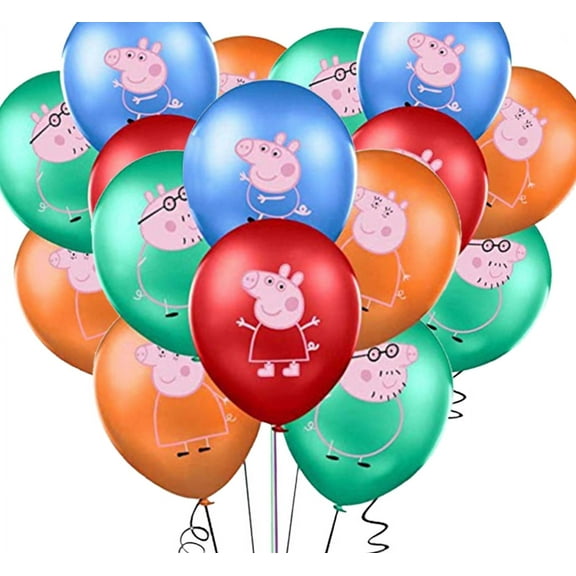 40 PCS Birthday Party Balloons Ppa Pig Balloons Helium Latex Balloons George Pig Balloons