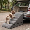thumbnail image 7 of 30 inch Height Dog Stairs/Steps for High Beds up to 30-36 inches, 30D Foam Dog Ladder for Large Dogs, Non-Slip Dog Ramp, Pet Steps for Small Dogs/Old Pets, Grey, 7 of 7