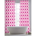 thumbnail image 5 of Valentine Sheer Curtains 96 Inch Length 2 Panels Set for Living Room/Bedroom, Pink Love Heart Farmhouse Plaid Semi Curtain Sheers Drapes Rod Pocket Curtains Window Treatment Set 52''x96''x2, 5 of 7