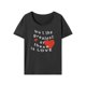 thumbnail image 4 of Camiseta de mujer con cuello redondo, ropa suave de ajuste regular, camiseta básica de manga corta para ir de compras al trabajo L, 4 of 8