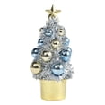thumbnail image 3 of Adorno de mesa con forma de árbol de Navidad y bola de cinco puntas. Plata, 3 of 9