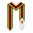 thumbnail image 2 of More design Graduation shawl Zimbabwe Flag & United States Flag Stole Sash Honor Study Aboard International Students, 2 of 10