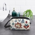 thumbnail image 6 of XMXT Large Capacity Makeup Pouch Bag, Hand Painted Persian Print Make Up Storage Bag Cosmetic Travel Toiletry Bags for Women Men, One Size, 6 of 9