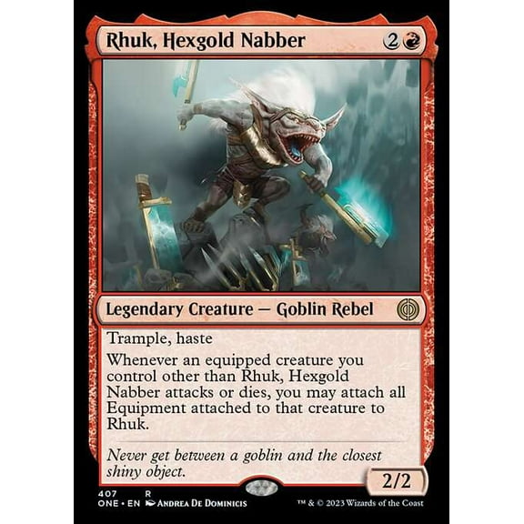 MtG Phyrexia: All Will Be One Rare Rhuk, Hexgold Nabber (Jumpstart) #407