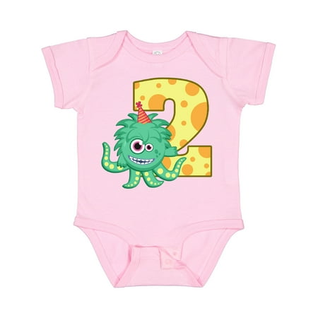 

Inktastic 2nd Birthday Monster Boys or Girls Baby Bodysuit
