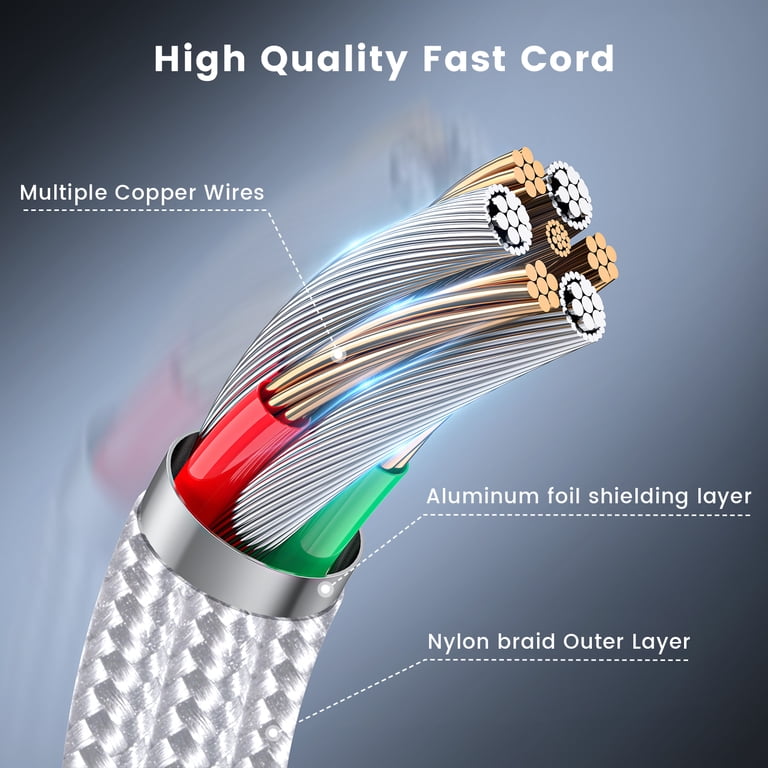 Cshidworld Lightning Cable 3-Pack, MFi Certified photo 3