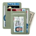 thumbnail image 4 of Tarjetero Fintie Slim, minimalista, con bloqueo RFID, color verde salvia, 4 of 7