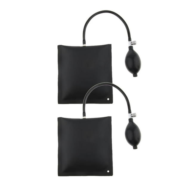 2 piezas de bomba de aire negra, cuña inflable, nivelación, alineación, bolsa de calzas, herramienta 15x15cm, fácil de entrar y lo suficientemente fue Baoblaze Bomba de aire inflable tipo cuña