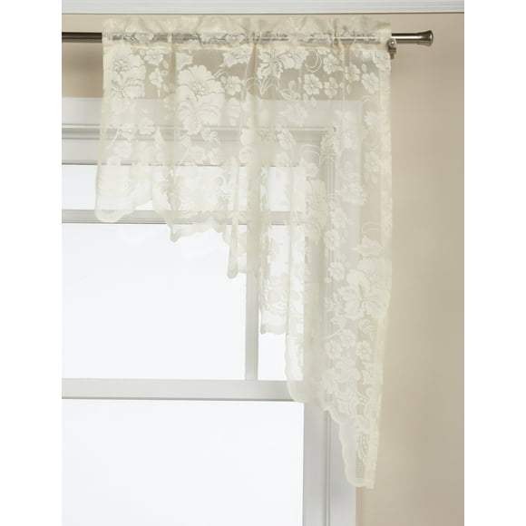 Lorraine Home Fashions Vigne Florale Paire de Guirlandes 60 Pouces x 38 Pouces, Ivoire
