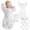 Tiny Bears, Sterling, variant on Transitional Swaddle Sack with Arms Up Half-Length Sleeves and Mitten Cuffs, Better Sleep for Baby Boy & Baby Girl, Tiny Bear, Medium 3-6 Mo, 14-21 lbs