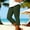 0_ Army Green, variant on Womens Capri Leggings, High Waist Ruffle Hem Detail, Stretch Knit Material with Slim Fit for Daily Casual Street Outfit Blue XXL