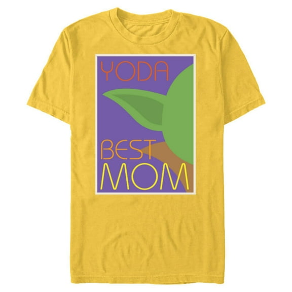 Star Wars Yoda Best Mom Mother's Day - Short Sleeve Blended T-Shirt for Adults - Customized-Yellow
