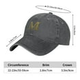thumbnail image 6 of LNWH Baseball Cap, Adjustable Size for Running Workouts and Outdoor Activities All Seasons, Alphabet M - Deep Heather, 6 of 8