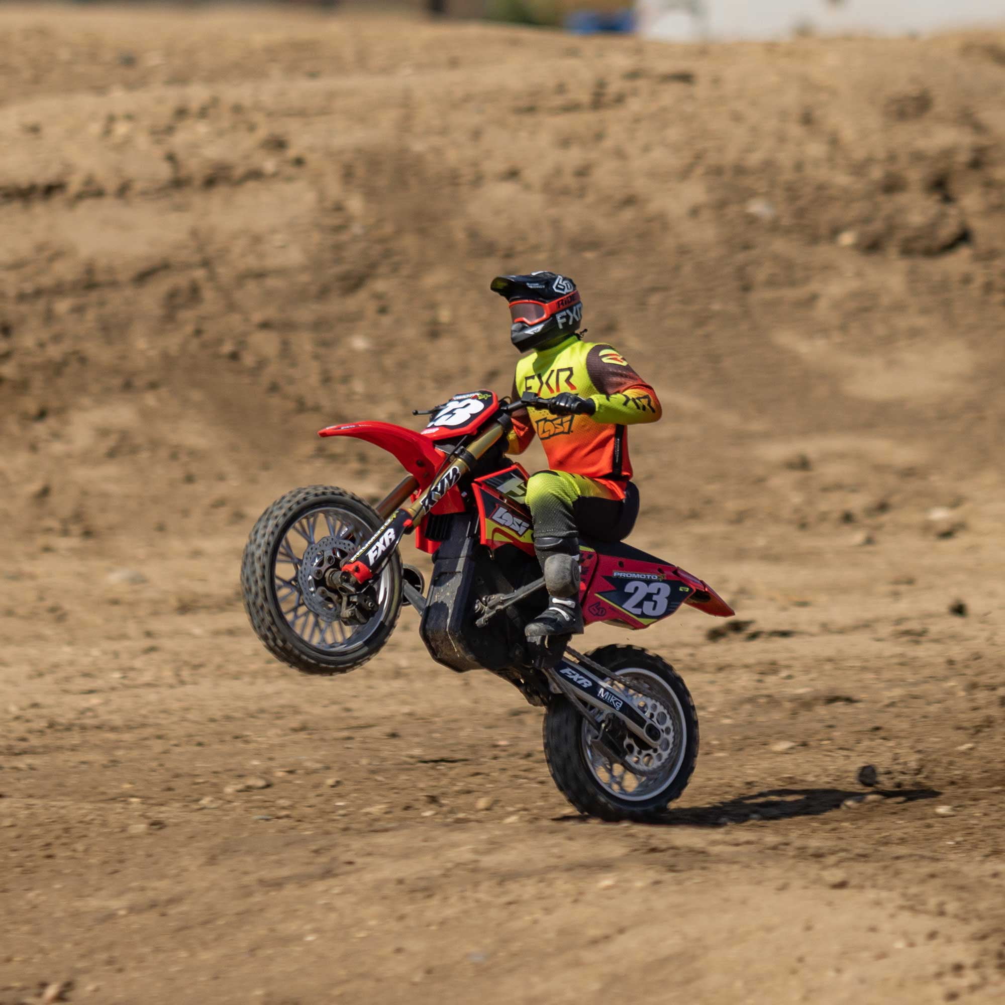 Losi RC Motorcycle Promoto-MX 1/4 Motorcycle Ready-To-Run Battery and Charger Not Included FXR LOS06000T1 Red Other Gas Tank Motorcycle etc.