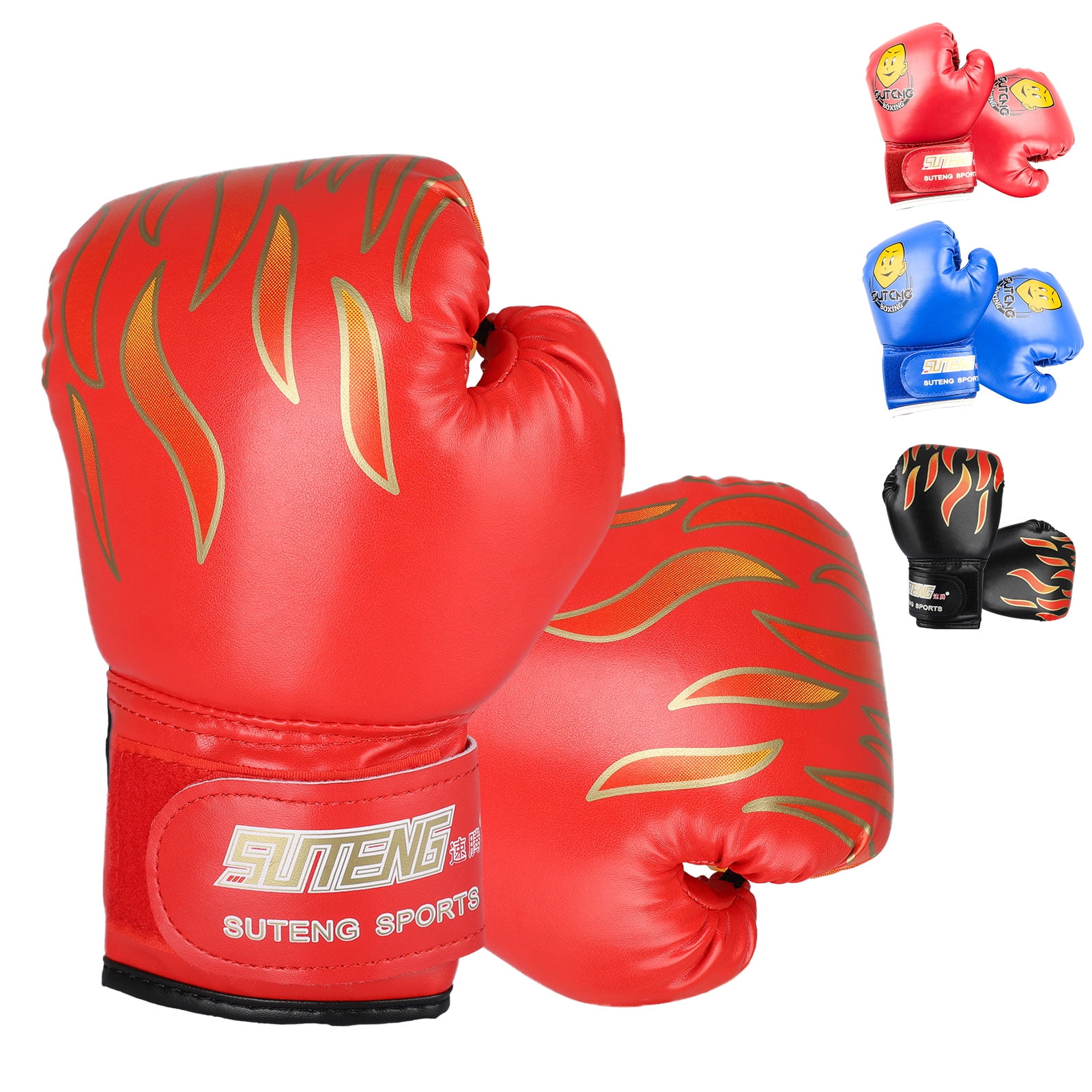 Kids Boxing Gloves & Focus Pads Set Junior Hook and Jab Sparring Punchbag 