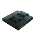 thumbnail image 6 of 55-inch Fluffy Chenille Lounge, No Assembly Required, Modern Sleeper For Indoor, 1 With Pillow, Foam Filled Fabric , Needed, Comfy Chair, Living Room Bedroom, 1 Seat, Fill, 6 of 6