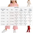 thumbnail image 3 of 2 Piece Sets for Girls Fashion Sleeveless Waistcoat and Flare Suit Pants Kids Clothes Girls Size 2-8, 3 of 7