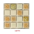 thumbnail image 3 of Moyic Azulejo de cristal autoadhesivo 3D pegatina de pared decoración de vidrio patrón de mármol Panel de salpicaduras fuerte viscosidad alta Decoración del hogar tipo 4 Moyic HA064276-04, 3 of 6