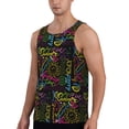 thumbnail image 2 of Honeii Color Summer Pattern Men's Workout Tank Top Casual Sleeveless Gym Muscle Shirts Bodybuilding Tee-4X-Large, 2 of 7