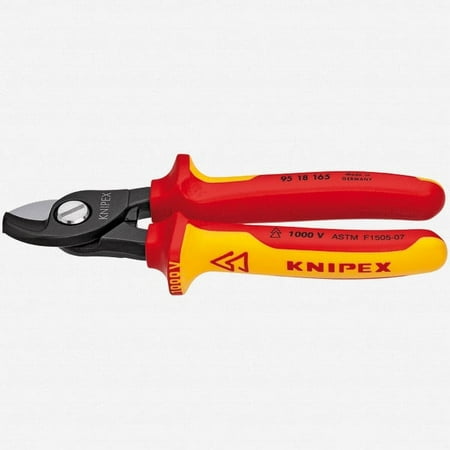 UPC: 0843221002183 | KNIPEX Tools – Cable Shears  1000V Insulated 9518165US