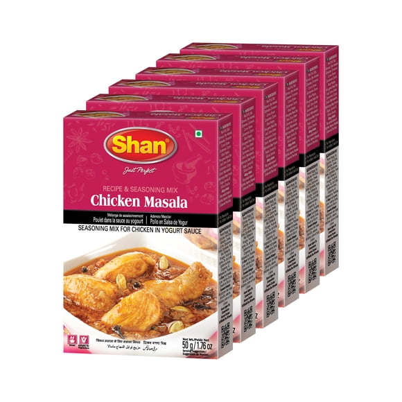 SHAN CHICKEN MASALA PREMIUM, 50g (Pack of 6)