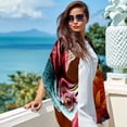 thumbnail image 6 of Thanksgiving Turkey Translucent Chiffon Hair Scarf - Breathable Silk Wrap for Women - 180*73 Size - Lightweight Headband and Fashion Accessory, 6 of 6