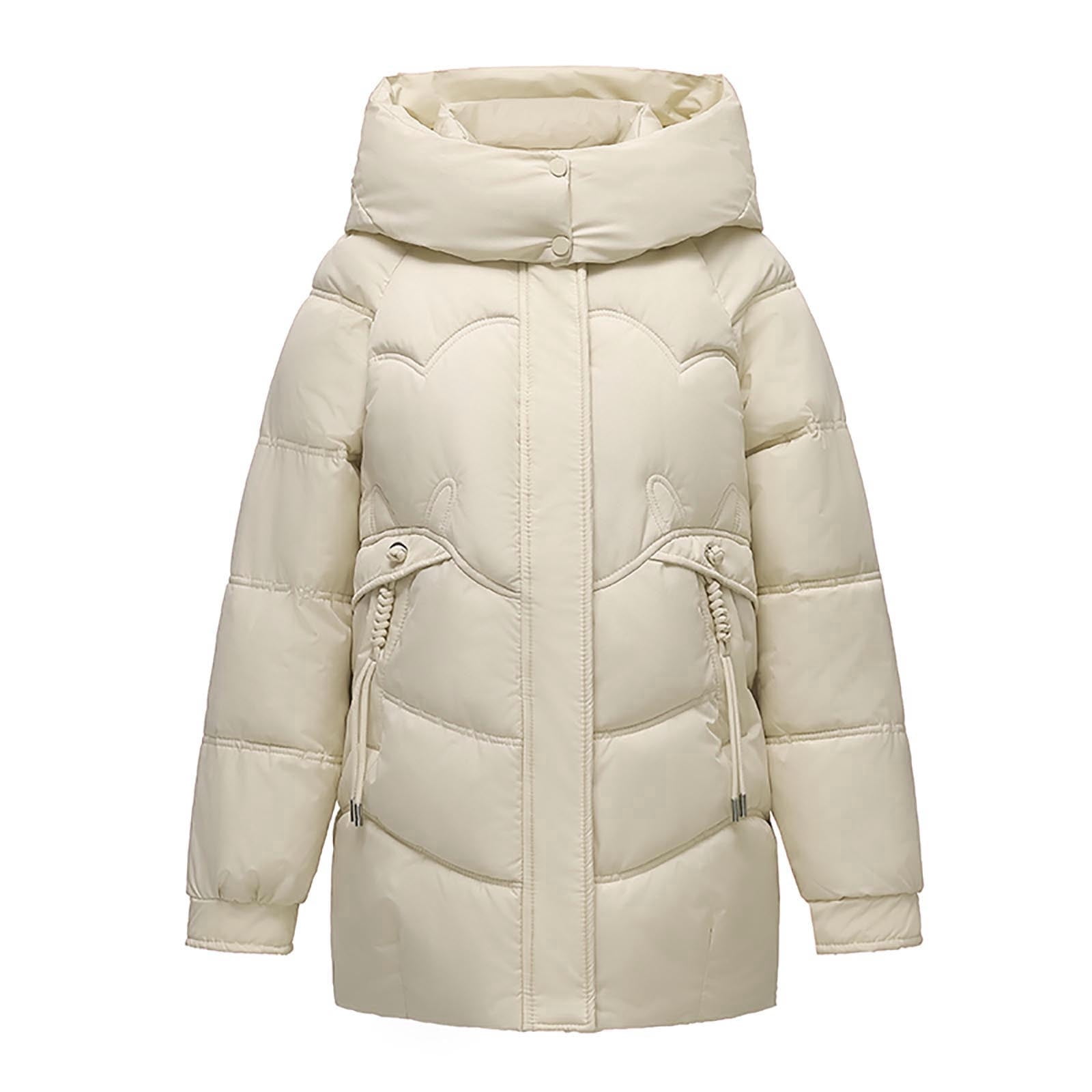 Zpanxa Reversible Long Winter Coat for Women 100% Cotton Double