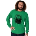 thumbnail image 5 of Celestial Sun Space Hands Spiritual Long Sleeve TShirt Men Women Brisco Brands M, 5 of 6