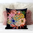 thumbnail image 3 of Amrita Sen Friendship Bouquet Indoor/Outdoor Pillow in Indigo Red Orange 26x26, 3 of 5