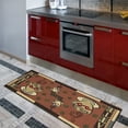 thumbnail image 5 of Ottomanson Non-Slip Rubberback Coffee Cups 2x5 Kitchen Runner Rug, 20" x 59", Dark Orange, 5 of 8