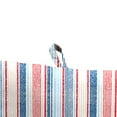 thumbnail image 4 of Jordan Manufacturing 44" x 21" Davian Razz Red, White and Blue Stripe Rectangular Outdoor Chair Cushion with Ties and Hanger Loop, 4 of 9