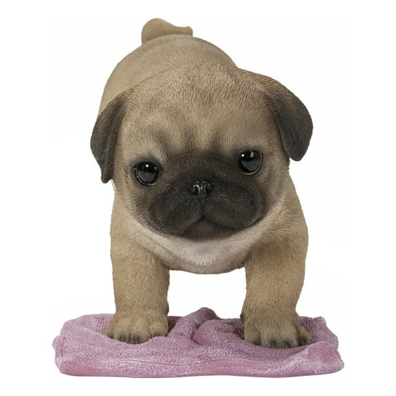 Pug Mopping The Floor - Ultra Realistic Garden Statue