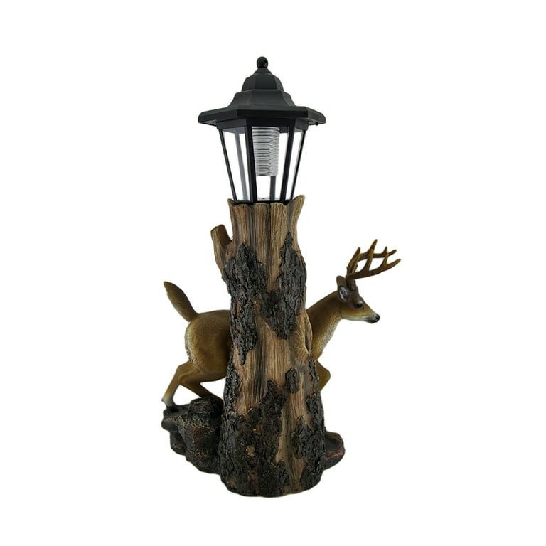 Whitetail Deer Sculptural Solar Light Statue Whitetail Deer Sculptural Solar Light Statue