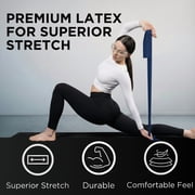 THERABAND Resistance Band Set, 5 ft, Advanced, Blue/Black, 2 Pack, Strength Training
