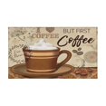 thumbnail image 2 of Coffee Mug Vintage Design Kitchen Rugs and Mats Set Of 2,Kitchen Rugs Mats with Dirty Resistance,washable,water Proof,kitchen Mats 17.7x24+17.7x48inch, 2 of 7