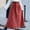 Wine, variant on Corduroy Skirt Midi Skirt Women's Solid Color Corduroy High Waist Long Skirt With Waist Belt Casual Temperament Office To Weekend Pull On Warm Corduroy Skirt