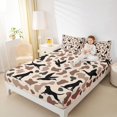 thumbnail image 4 of Feelyou Dog Duck Animal Bed Sheets, Western Rustic Cabin King Sheets, 4pcs, 4 of 7