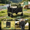 thumbnail image 4 of REDCAMP Collapsible Wagon with Wheels, 220lbs Foldable Wagon Cart, Portable Utility Cart for Sports Shopping Pet Grocery, 4 of 9