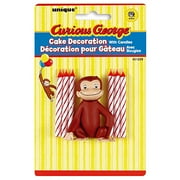 Curious George Cake Decoration with 6 Candles
