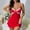 Red, variant on Kiplyki New Arrivals Sleepwear for Women Ladies Fashion Comfortable Color Lace Suspenders Pajamas Dress Nightgown Home Clothes