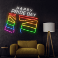 thumbnail image 4 of C-craft Happy Pride Day Neon Sign Wall Art Led Sign Party Decorations Lgbtq Gifts, 4 of 5
