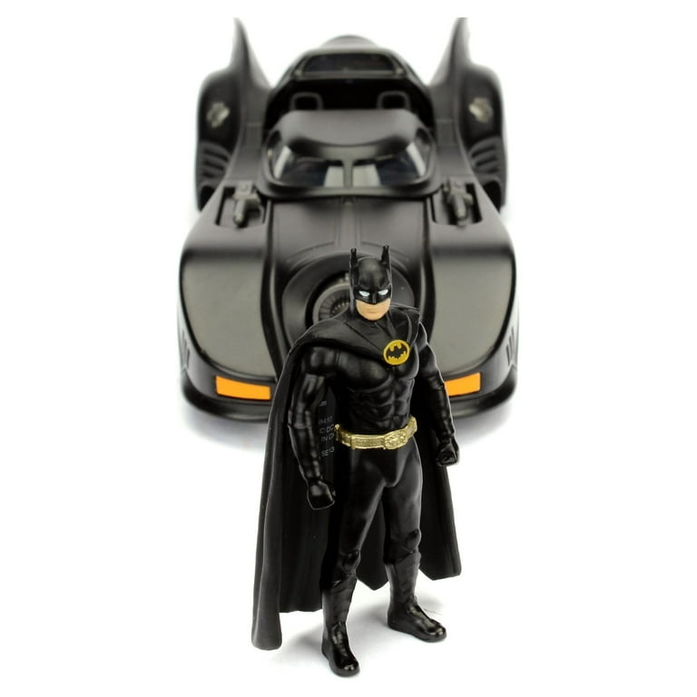 ミニカー 1:24 1989 BATMAN BATMOBILE W/BATMAN 1:24 DC Superhero Batmobile Toy - '89 Batmobile with Batman