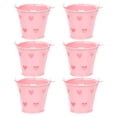 thumbnail image 1 of KAKOWELY 6 cubos pequeños de metal con asa, cubos huecos para dulces, para recuerdos de fiesta., 1 of 5
