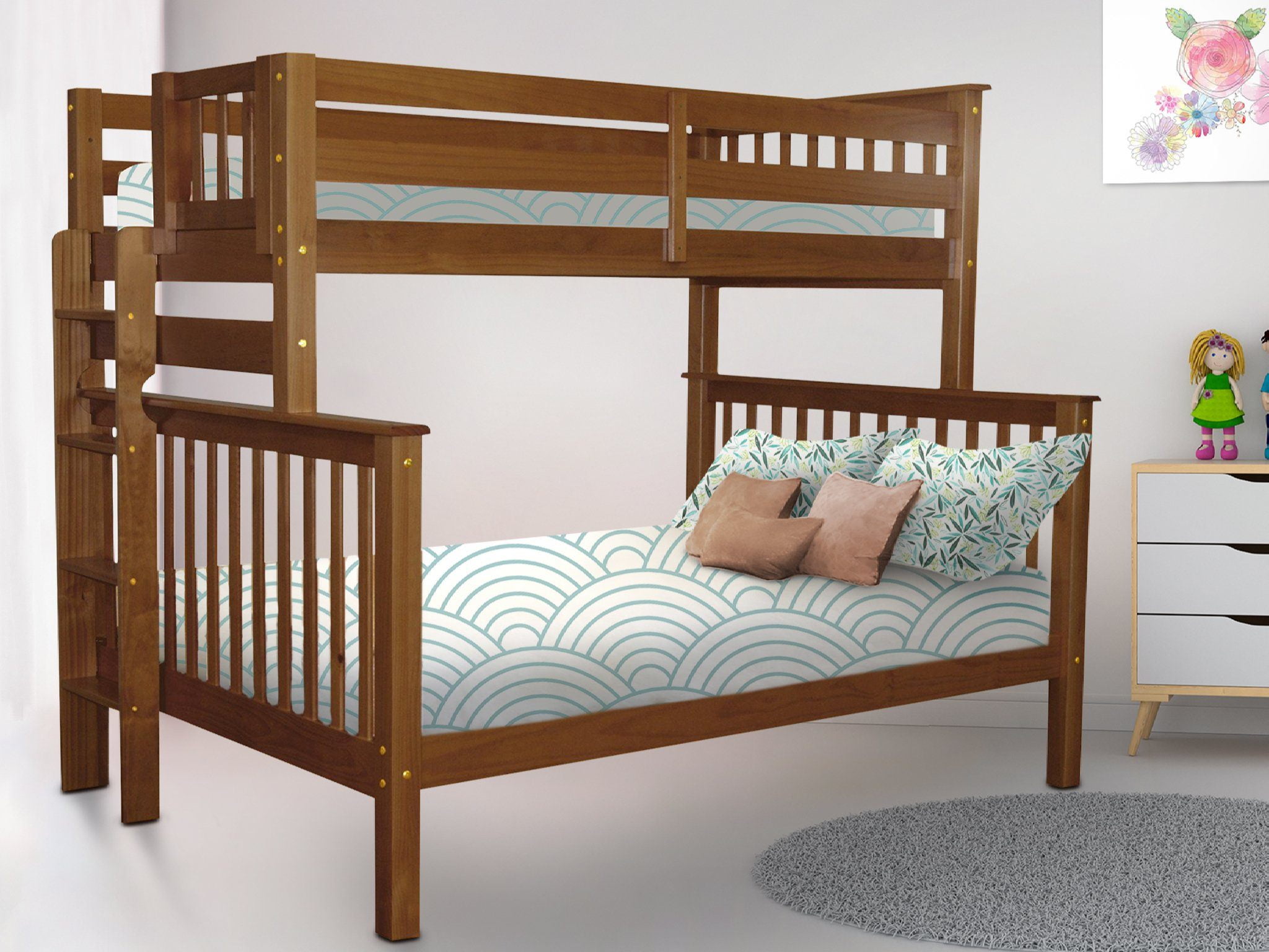 Bedz King Bunk Beds Twin Over Full, Twin Over King Bunk Bed